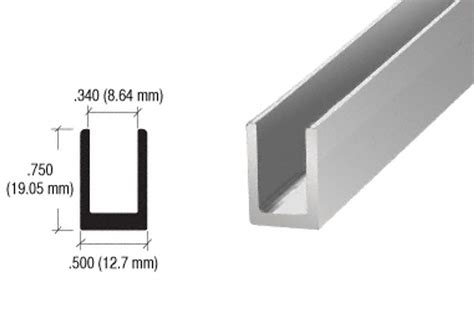 8mm shower glass u channel.